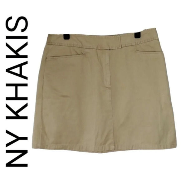 NY KHAKIS SKIRT - Picture 1 of 4